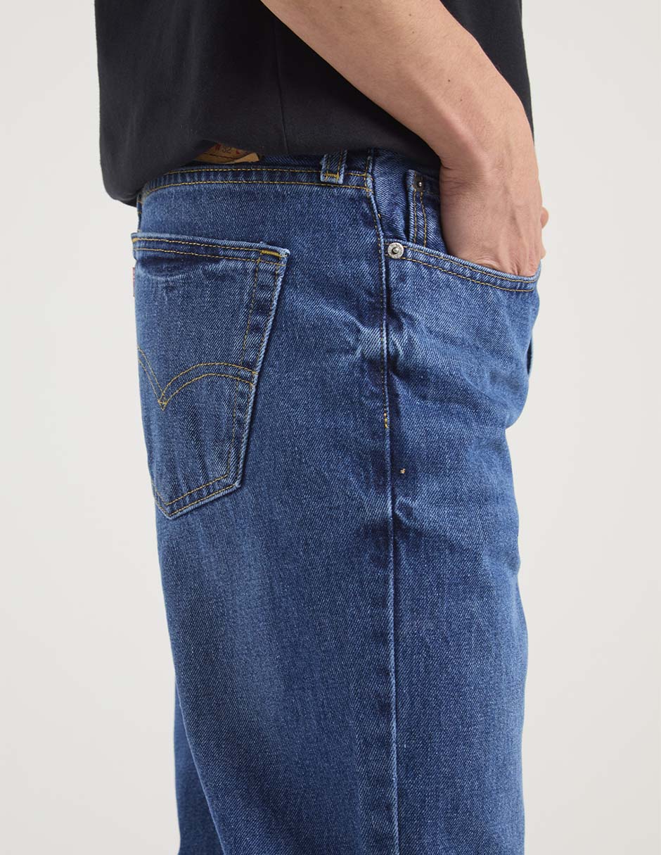 Jeans straight lavado medio para hombre 5