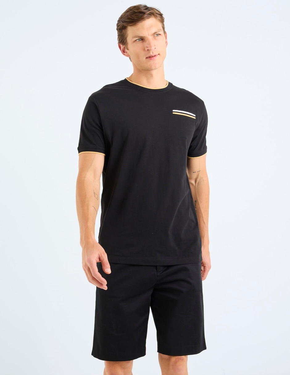 PLAYERA 7661012 POINT ZERO, M, NEGRO