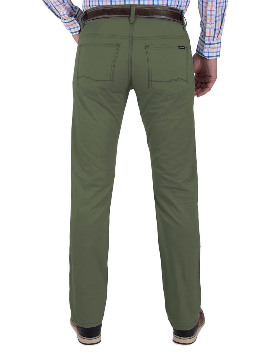 Pantalón slim de gabardina para hombre 2