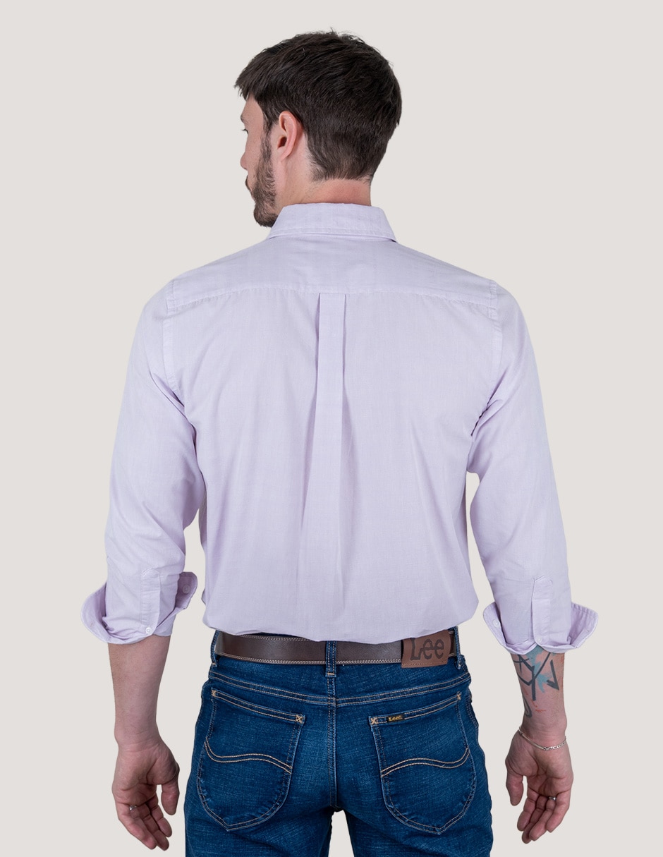 Camisa casual de algodón manga larga para hombre 3