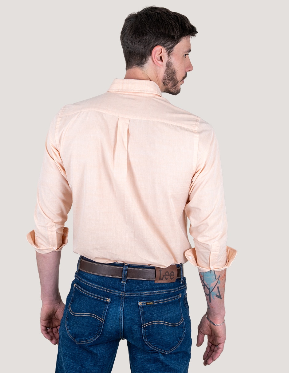 Camisa casual de algodón manga larga para hombre 3