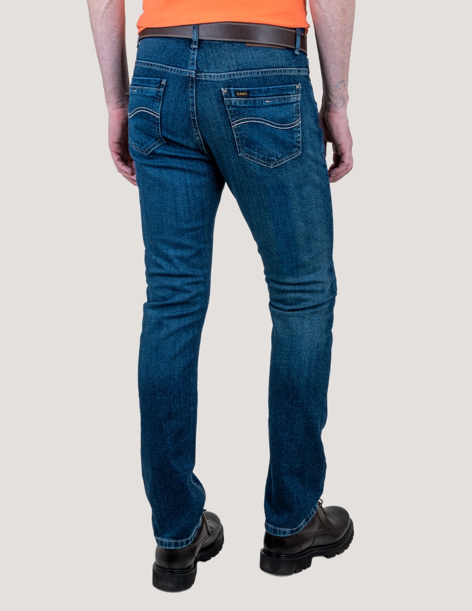 Jeans slim whisker para hombre 3