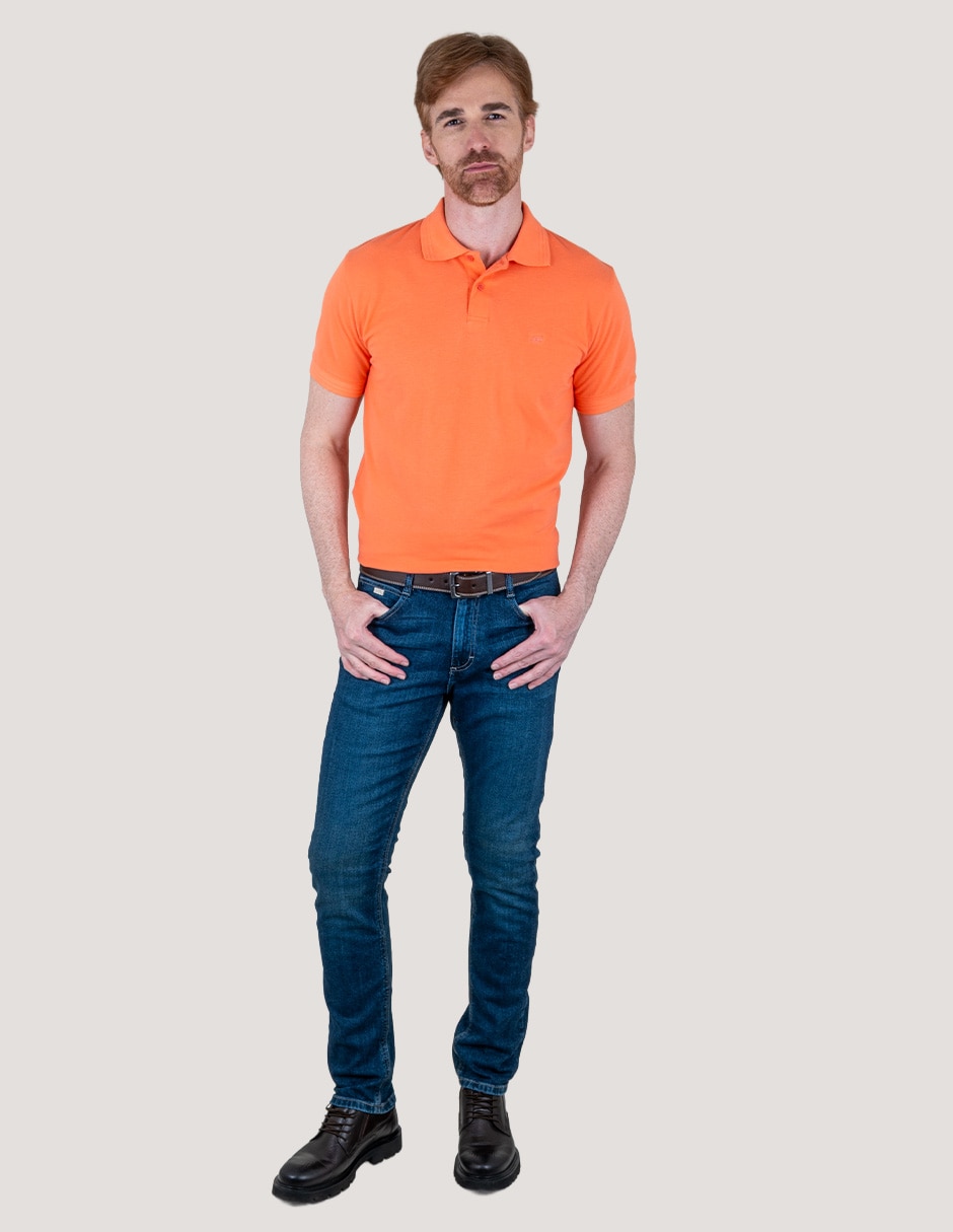 Jeans slim whisker para hombre 5