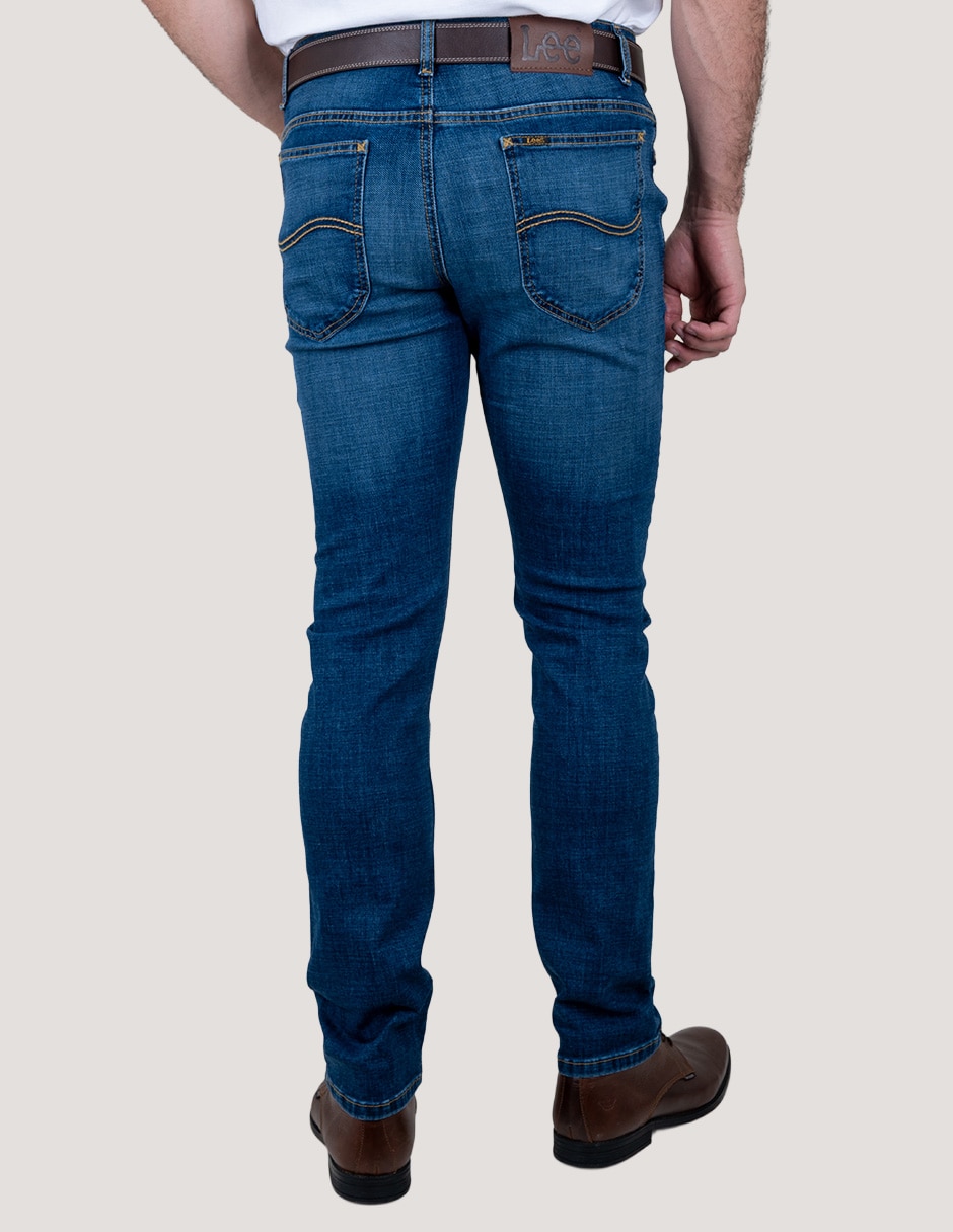 Jeans slim Quality Genuine lavado whisker para hombre 3
