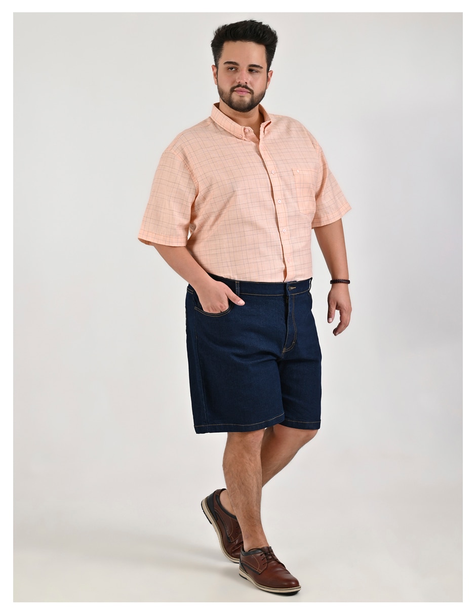 Camisa casual manga corta para hombre 5