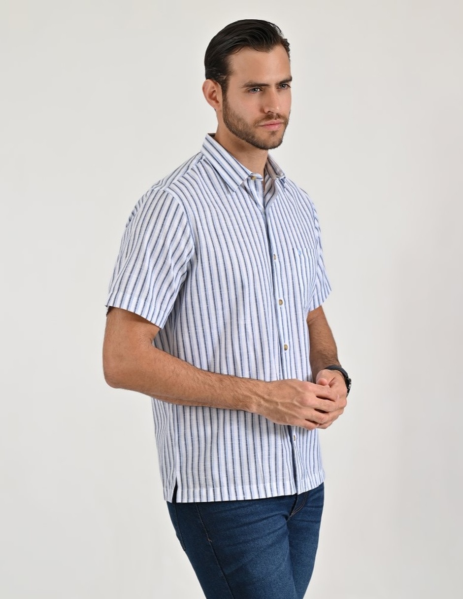 Camisa casual manga corta para hombre 3