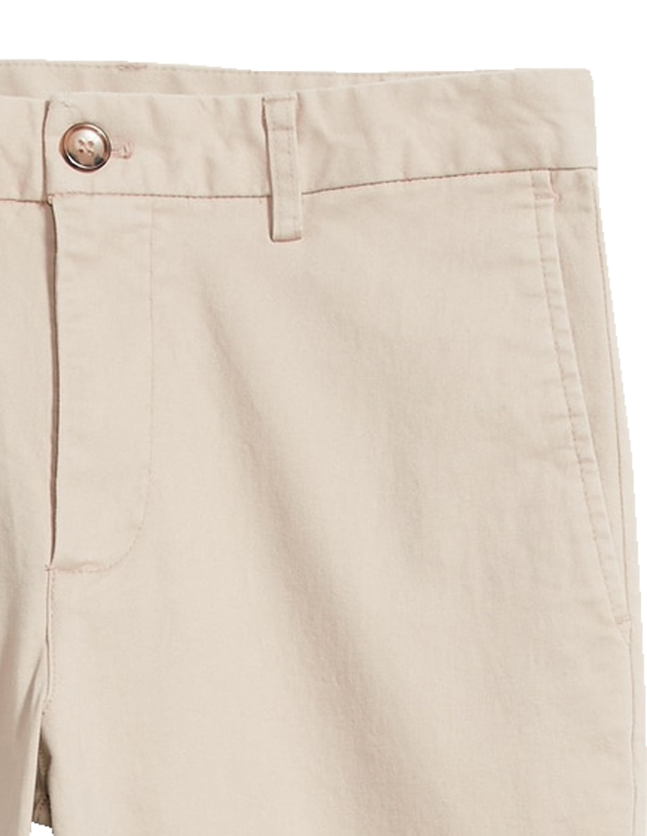 Pantalón casual chino slim de algodón para hombre 4