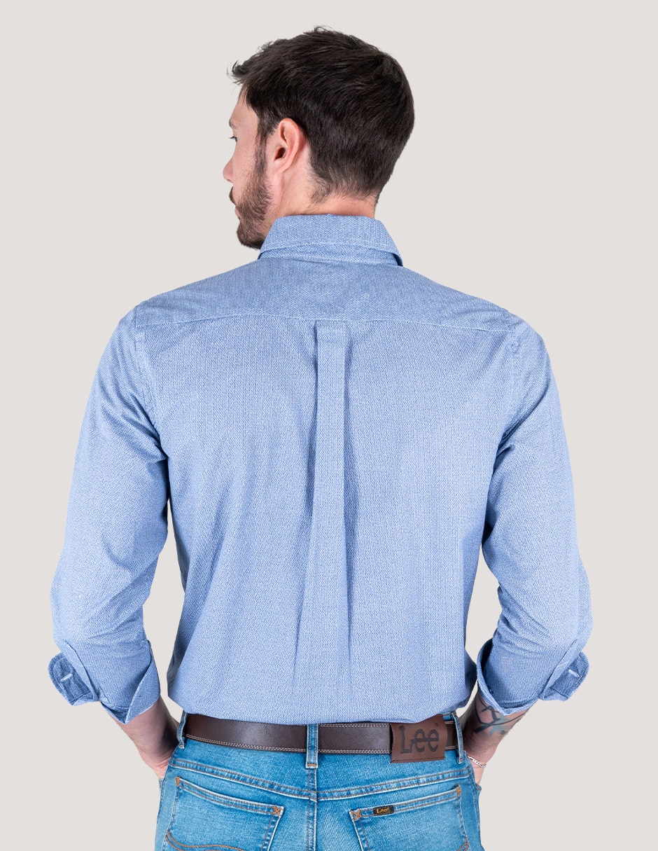 Camisa casual de algodón manga larga para hombre 3
