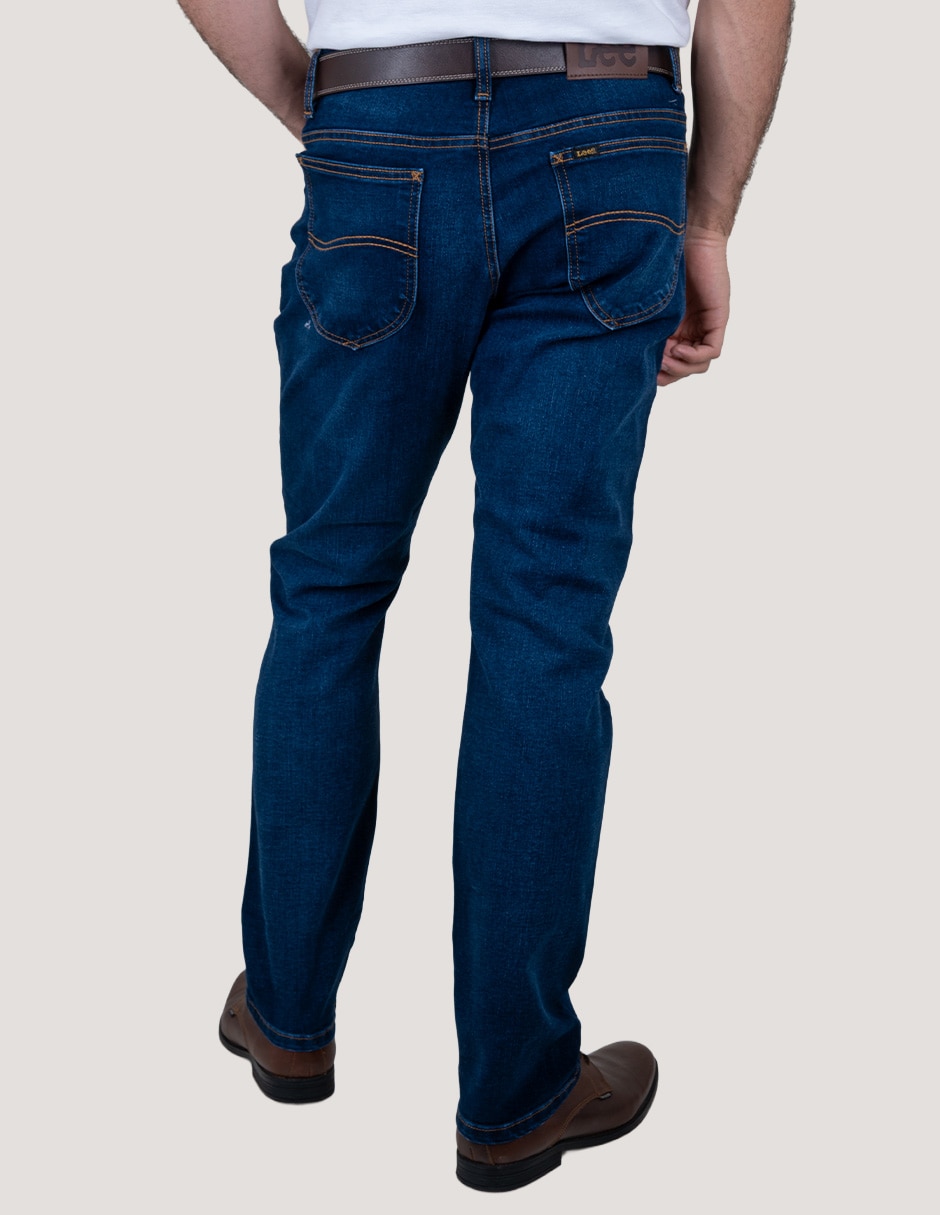 Jeans slim lavado whisker para hombre 3