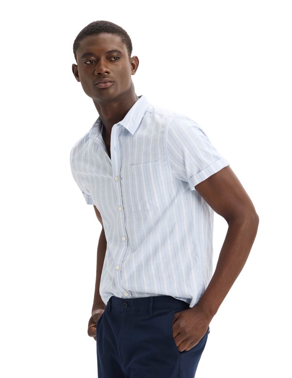 Camisa casual manga corta para hombre 3