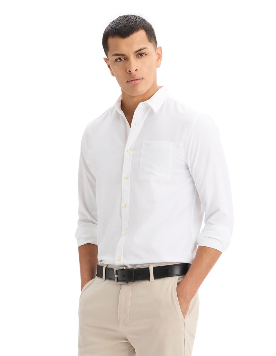 Camisa casual manga larga para hombre 3