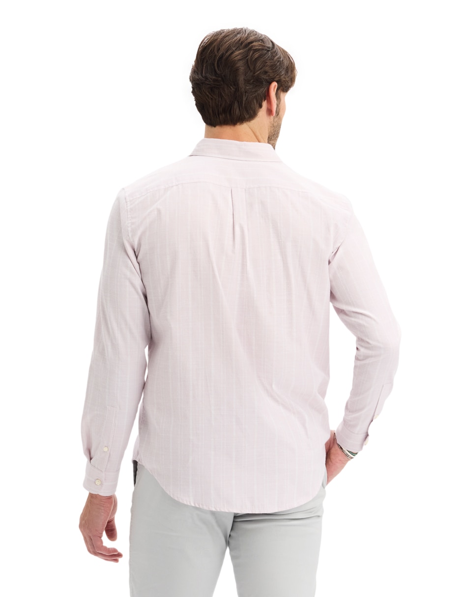 Camisa casual manga larga para hombre 2