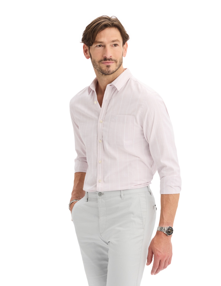 Camisa casual manga larga para hombre 3