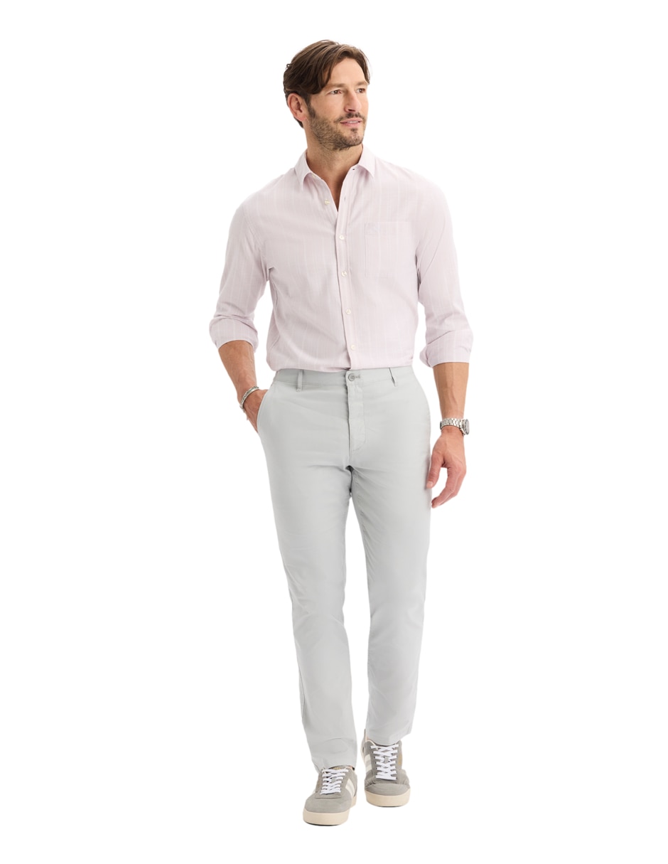 Camisa casual manga larga para hombre 5