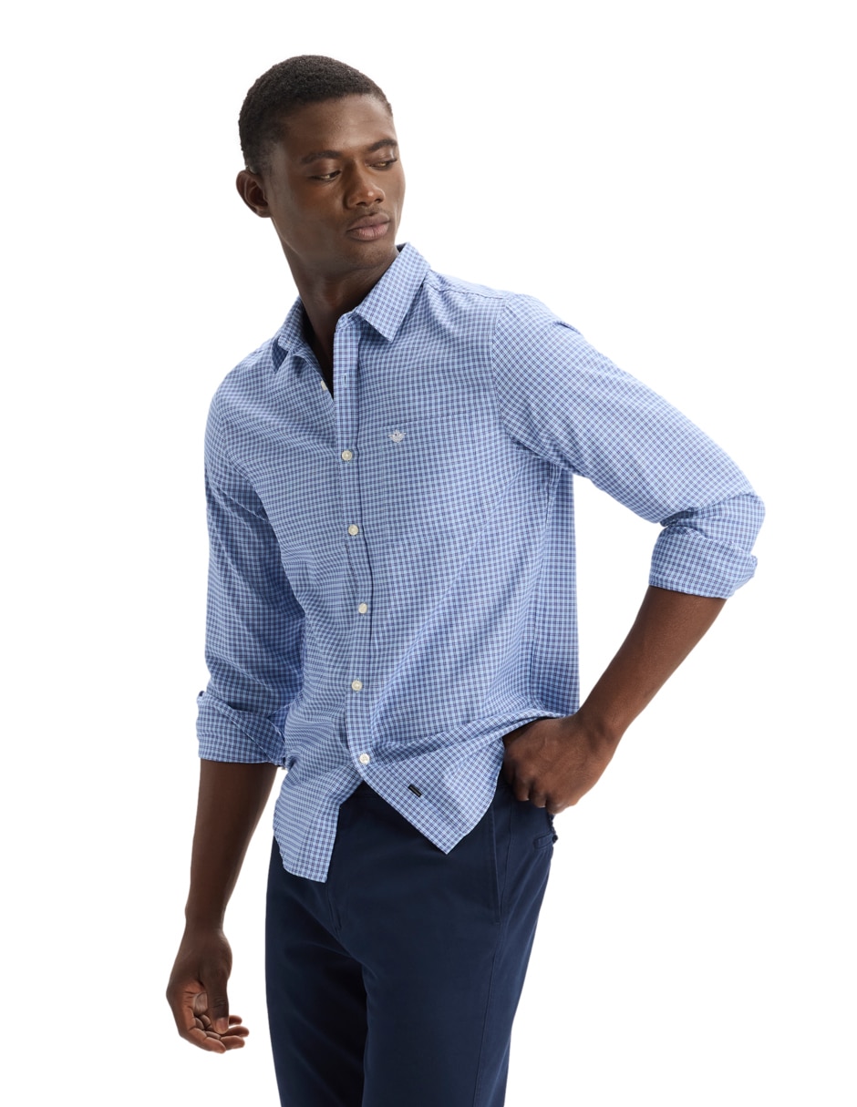 Camisa casual manga larga para hombre 3