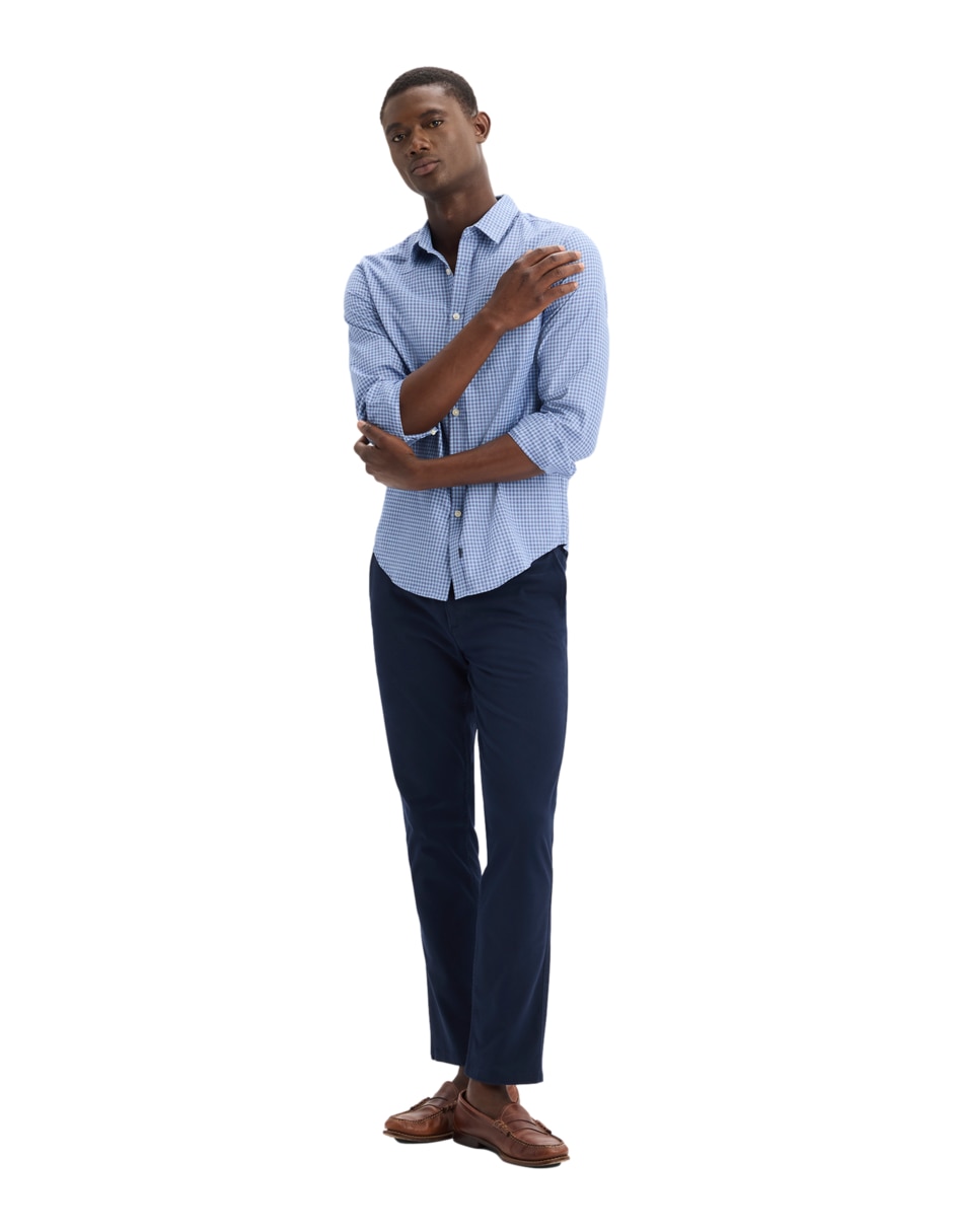 Camisa casual manga larga para hombre 5