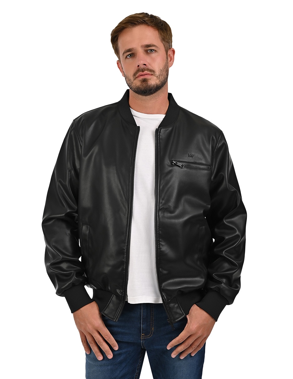 Chamarra bomber con bolsillos para hombre 2