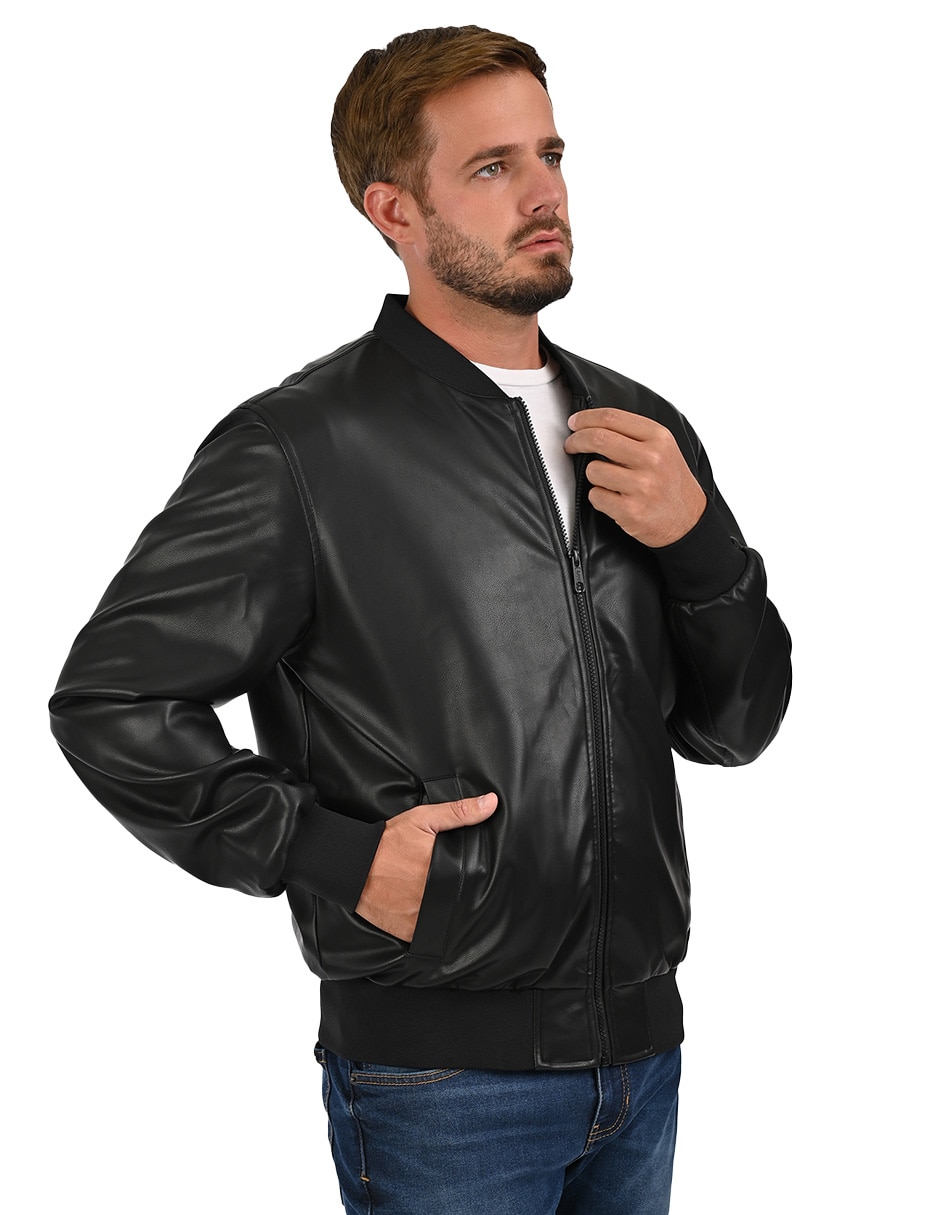 Chamarra bomber con bolsillos para hombre 4