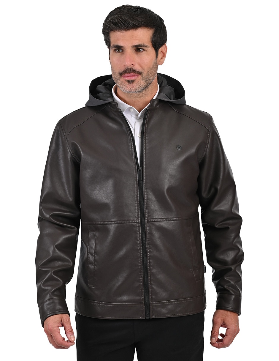 Chamarra casual capucha desmontable para hombre Chamarra casual capucha desmontable para hombre