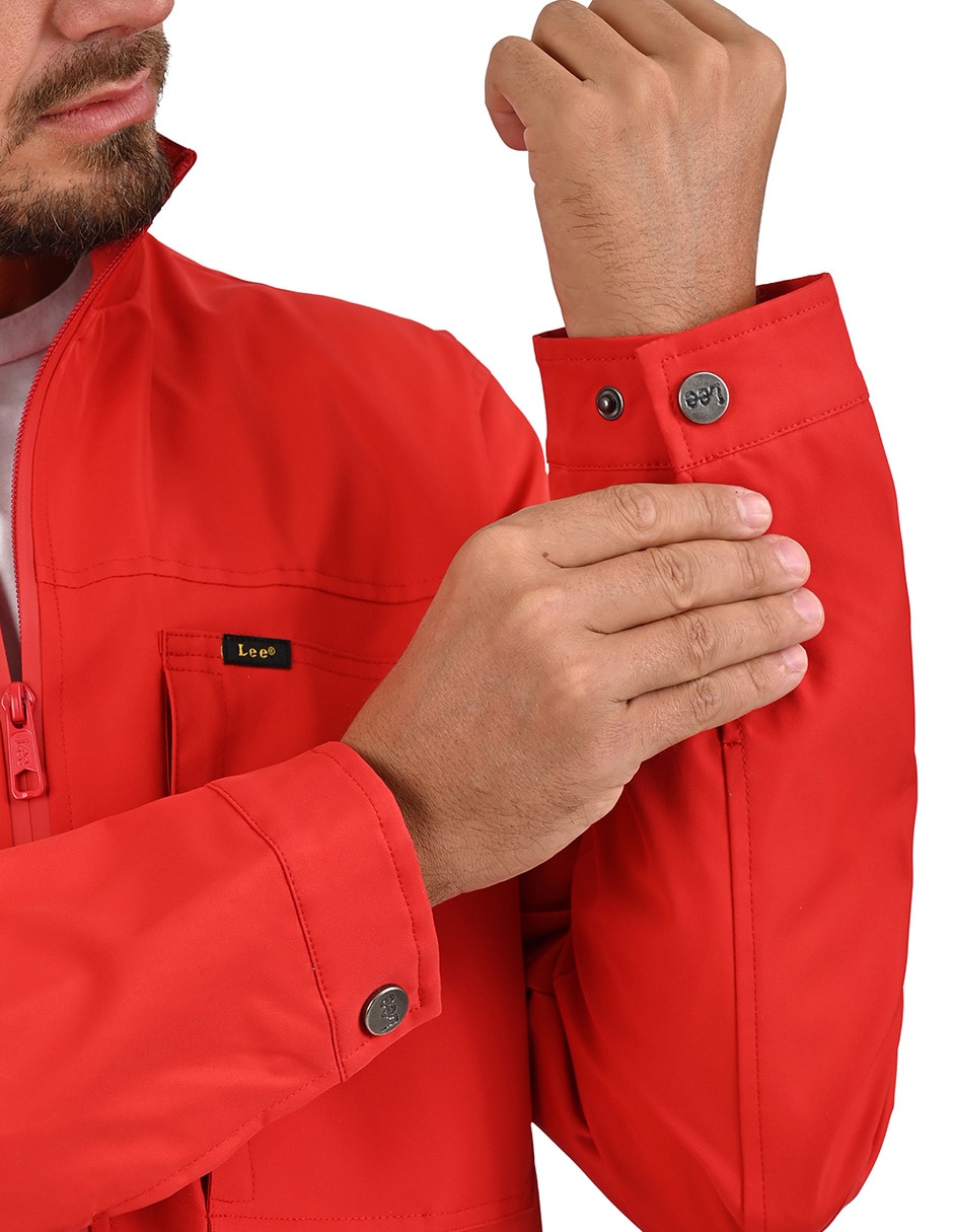 Chamarra casual impermeable con bolsillos para hombre 6