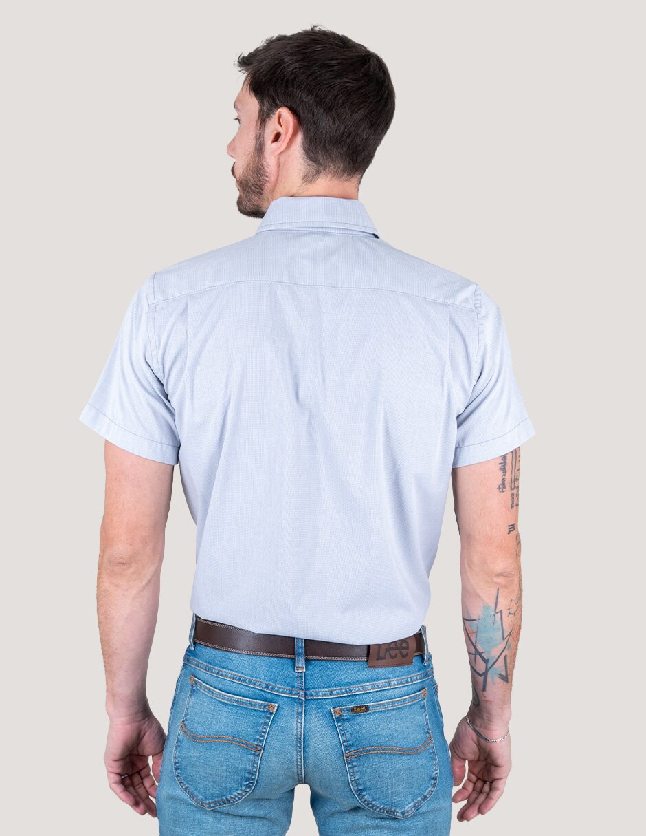 Camisa casual de algodón manga corta para hombre 3